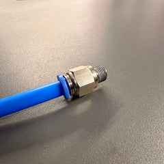 AirFit Straight Push Connector to Threaded BSP Pneumatic Air Line Fitting