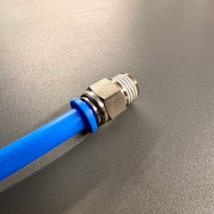 AirFit Straight Push Connector to Threaded BSP Pneumatic Air Line Fitting