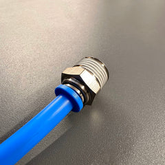 AirFit Straight Push Connector to Threaded BSP Pneumatic Air Line Fitting