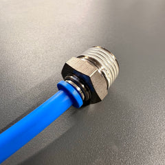 AirFit Straight Push Connector to Threaded BSP Pneumatic Air Line Fitting