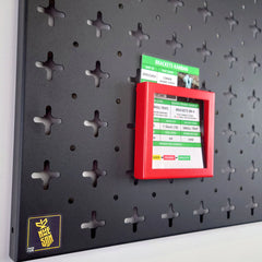 Nukeson Tool Wall - A6 Kanban Card Slot Attachment