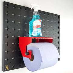 Nukeson Tool Wall - Tear-Away Blue Roll Holder with Shelf Attachment