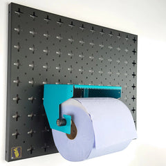 Nukeson Tool Wall - Tear-Away Blue Roll Holder with Shelf Attachment