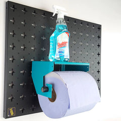 Nukeson Tool Wall - Tear-Away Blue Roll Holder with Shelf Attachment