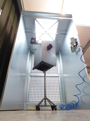 Nukeson Industrial Spray Booth with Full Height Opening