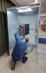 Nukeson Industrial Spray Booth with Full Height Opening